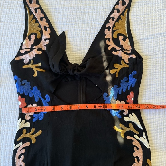 Cleobella Edenia Embroidered Midi Tied Front Dress- Small - Picture 7 of 10